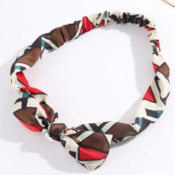 Stylish geometric bow headwrap