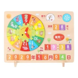 Tableau éducatif en bois pour enfants