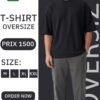 T-SHIRT OVERSIZE HOMME M-L-XL-XXL