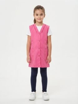 TABLIER D ECOLE FILLETTE ROSE 14/18A