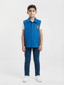 TABLIER CRECHE GAR BLUE 4-5ANS