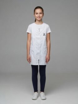 TABLIER D ECOLE FILLE BLANC MB GIRL S-L