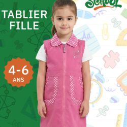 TABLIER FILLE CEREZA 4-6 ANS