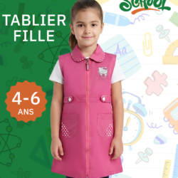 TABLIER FILLE CEREZA 4-6 ANS