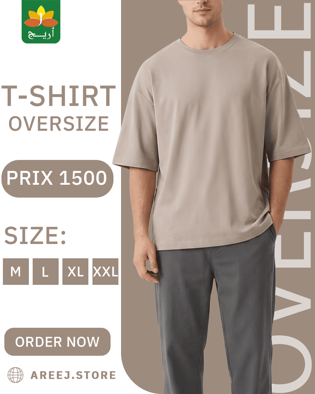 T-SHIRT OVERSIZE HOMME M-L-XL-XXL – Image 2